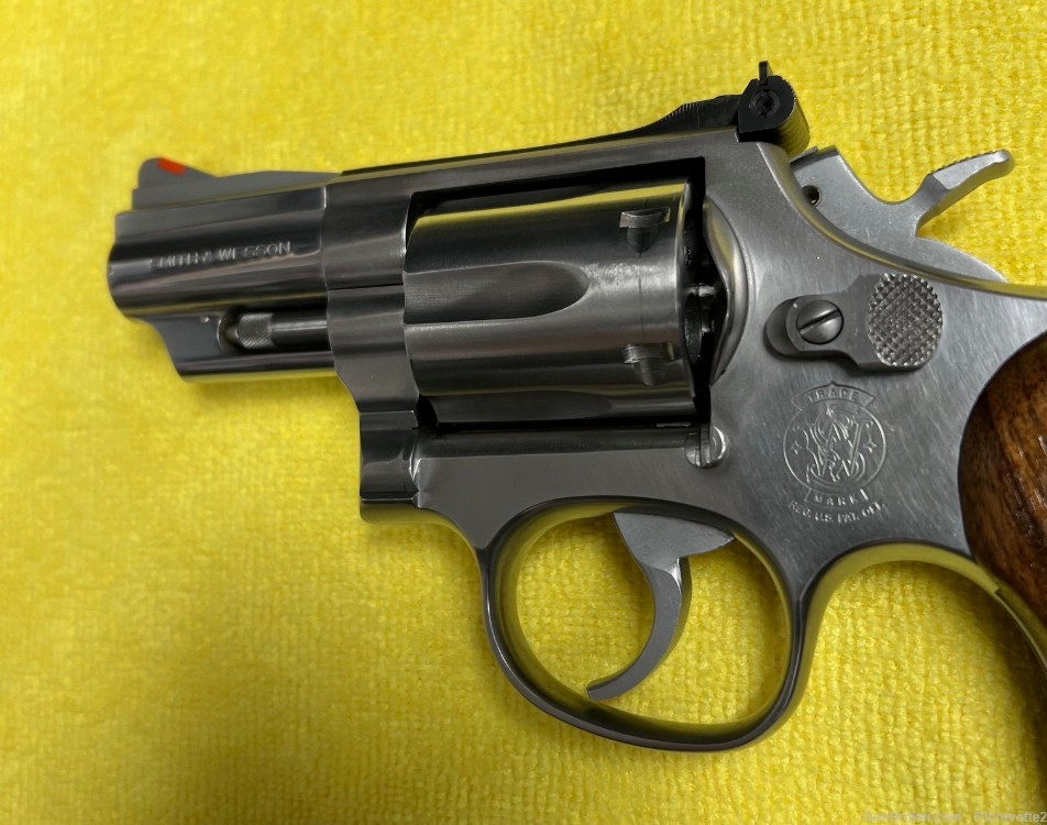SMITH & WESSON MODEL 66 DOUBLE ACTION REVOLVER STAINLESS STEEL 357 MAGNUM  -img-3