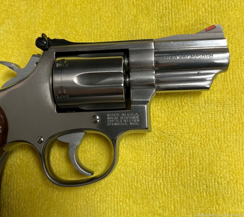SMITH & WESSON MODEL 66 DOUBLE ACTION REVOLVER STAINLESS STEEL 357 MAGNUM  -img-6
