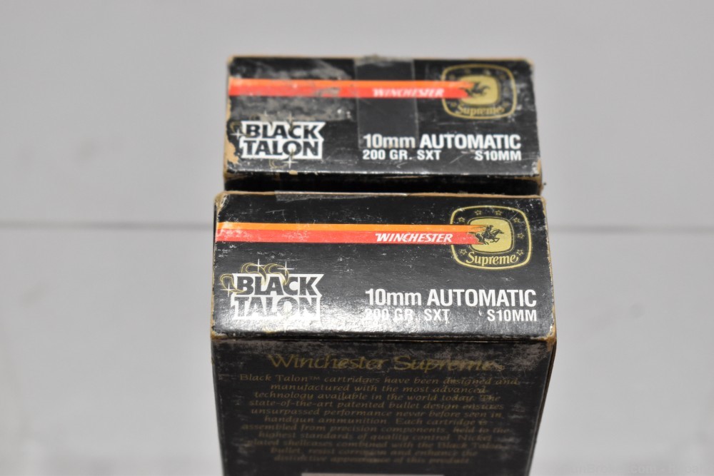 2 Boxes 40 Rds Winchester Black Talon 10mm Auto 200 G SXT S10MM-img-0