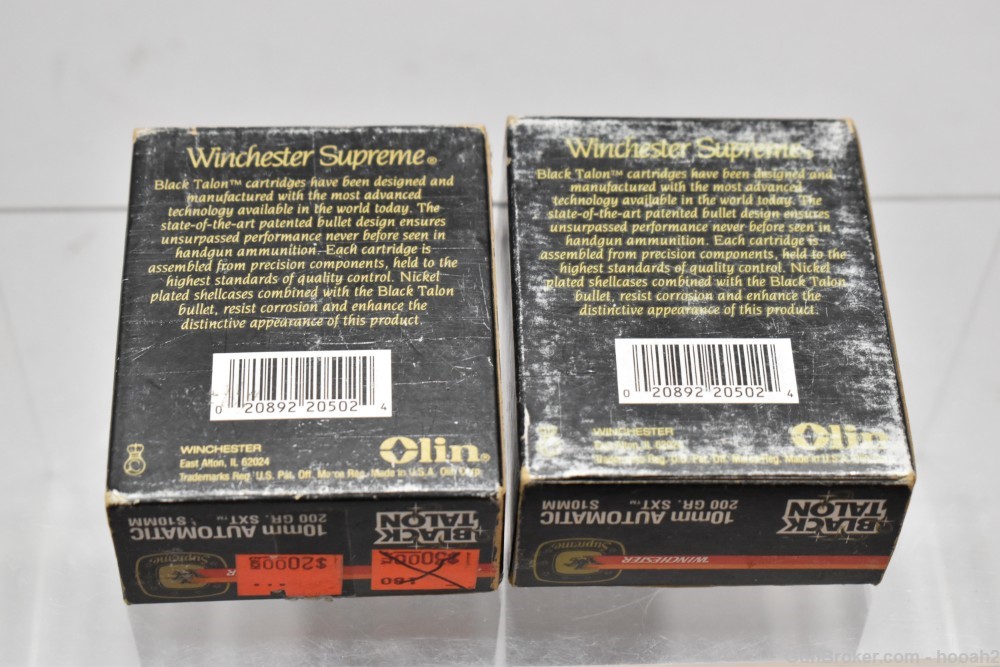 2 Boxes 40 Rds Winchester Black Talon 10mm Auto 200 G SXT S10MM-img-5