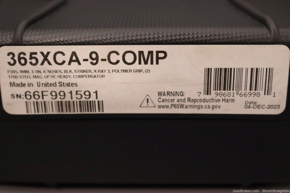 Sig Sauer P365X MACRO COMP 9mm 3.10"bbl w/Case-img-1