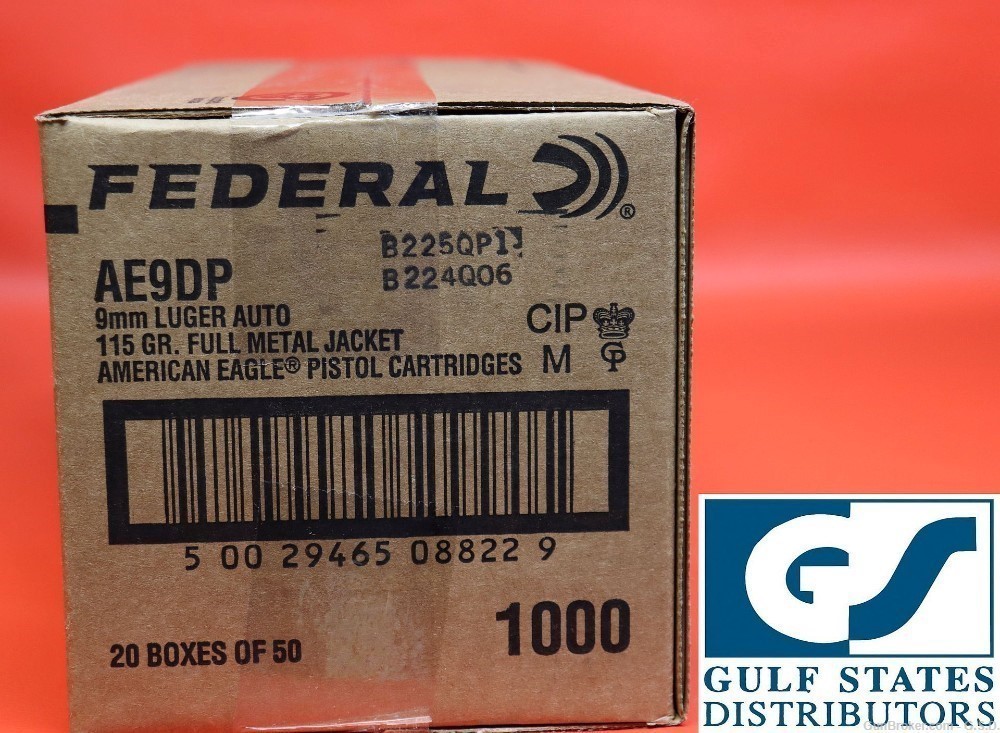 Trade  Fed AE9DP 9MM 115-GR FMJ- Unopened-img-0
