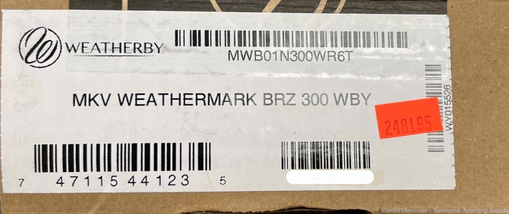 Weatherby MKV (MWB01N300WR6T) 26" 300 WBY 3Rd Bolt Action Rifle - Webbing-img-2