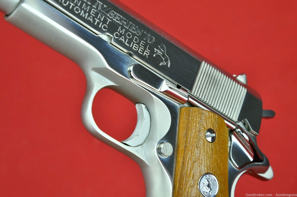 STUNNING, NICKEL  1971 Colt MK IV Series 70 Government .45 - *W/ BOX*-img-14