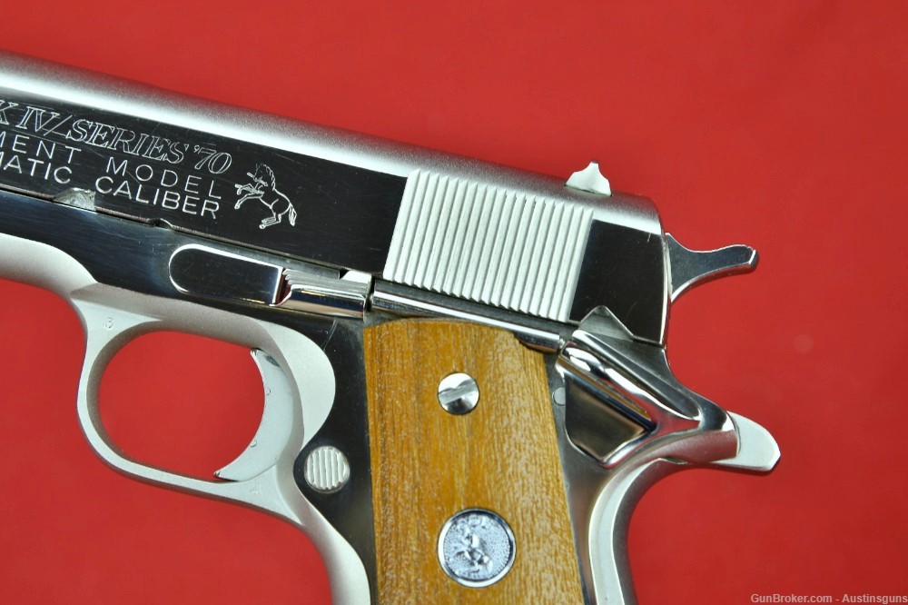 STUNNING, NICKEL  1971 Colt MK IV Series 70 Government .45 - *W/ BOX*-img-10