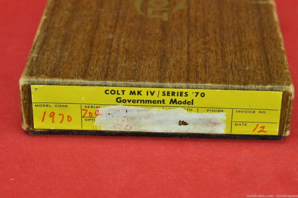 STUNNING, NICKEL  1971 Colt MK IV Series 70 Government .45 - *W/ BOX*-img-4