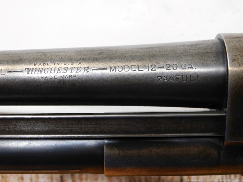 Winchester Model 12 20ga 28" BBL 2.75" Chamber Full Choke Mfg. In 1930-img-14