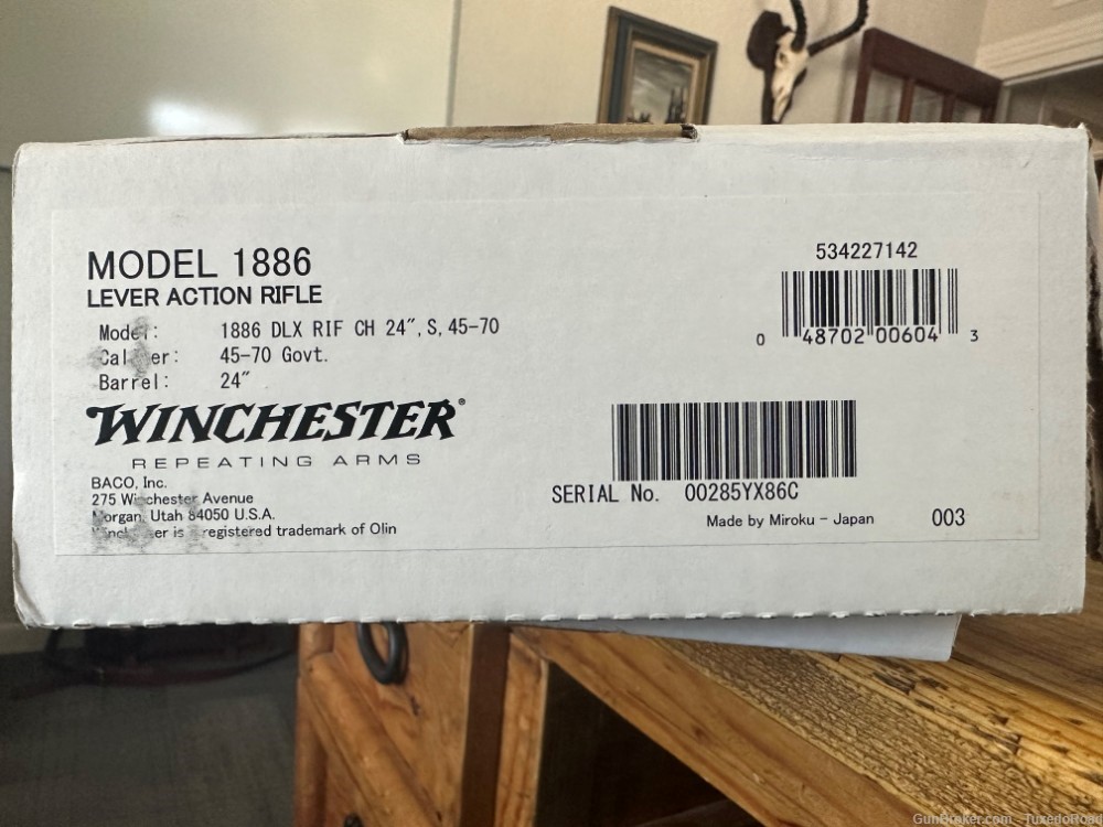 Winchester 1886 Deluxe Case Hardened 45-70 Govt Lever Action Rifle-img-1