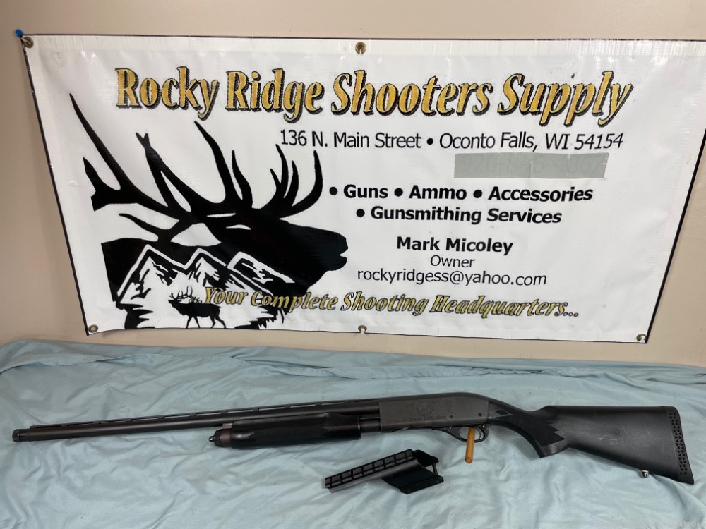 Remington 870 Express Super Magnum Turkey NWTF 12-GA / 28" + Scope Mount-img-1