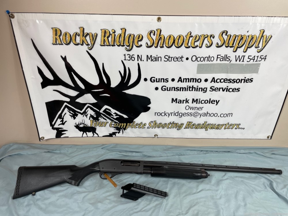 Remington 870 Express Super Magnum Turkey NWTF 12-GA / 28" + Scope Mount-img-0