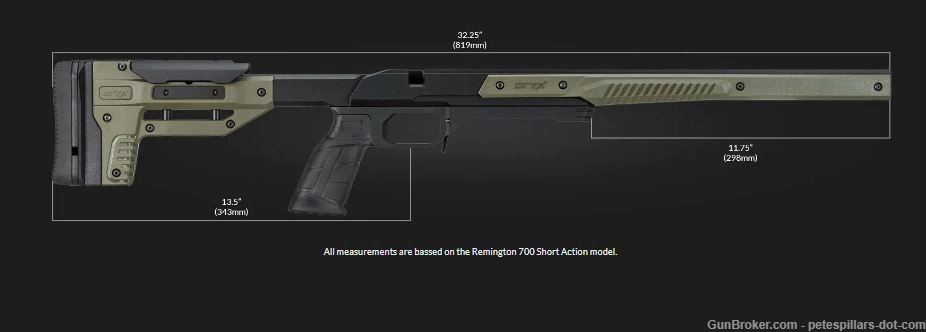 MDT Oryx Rifle Upgraded Chassis Stock Remington 700 SA 106018-FDE-img-4