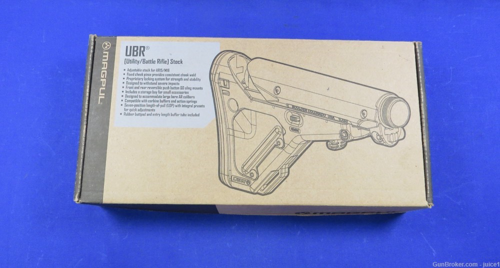 Magpul UBR Gen 1 FDE AR15/M16 Rifle Stock -  New In Box - Discontinued -img-0