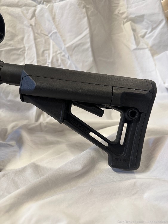 Left Hand 22LR AR-15 CMMG MK4 16” 3-15x44 scope Bipod 4 mags-img-4