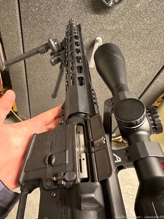 Left Hand 22LR AR-15 CMMG MK4 16” 3-15x44 scope Bipod 4 mags-img-8