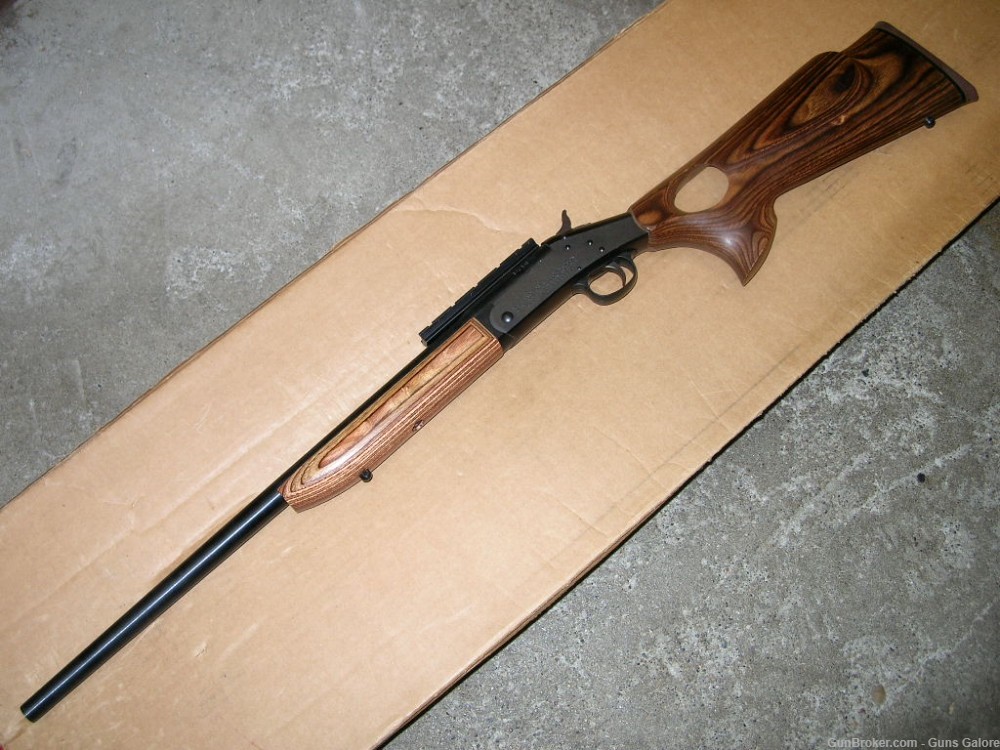 H&R Handi-Rifle 243 Winchester Varmint Thumbhole Laminated-img-1