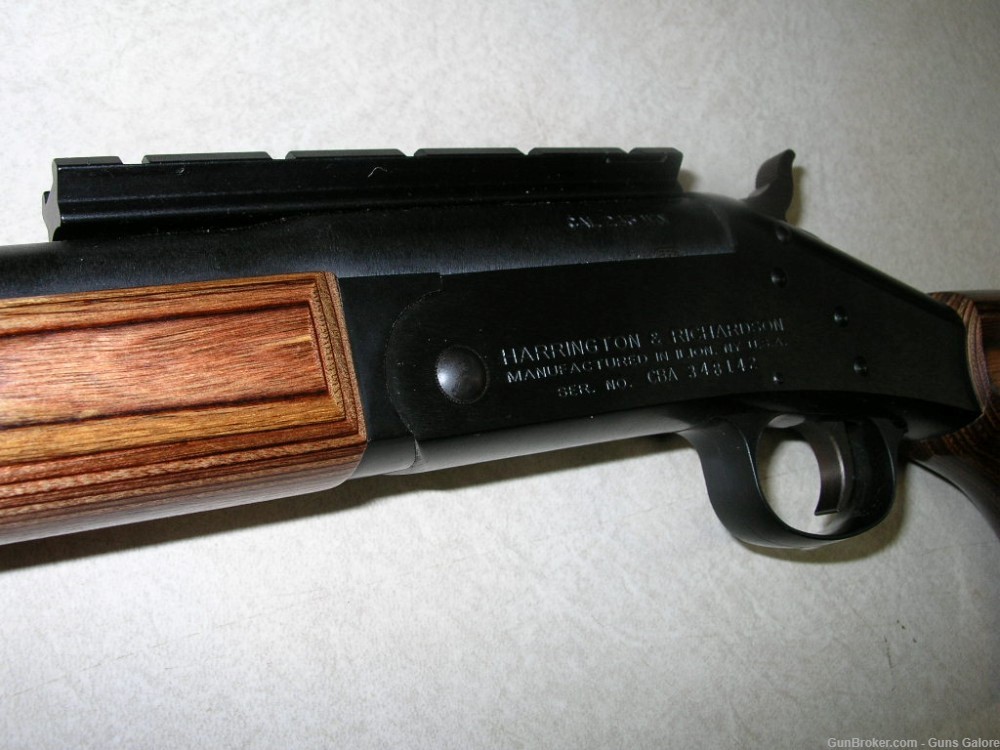 H&R Handi-Rifle 243 Winchester Varmint Thumbhole Laminated-img-9