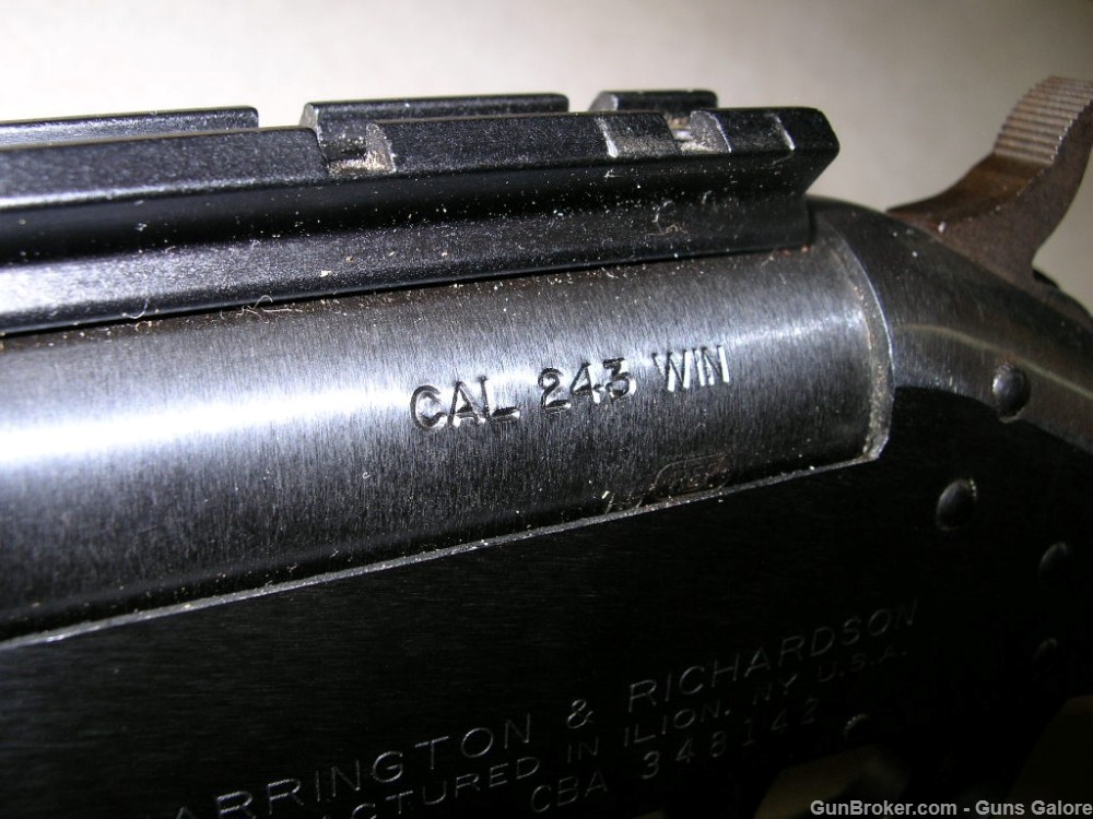 H&R Handi-Rifle 243 Winchester Varmint Thumbhole Laminated-img-27