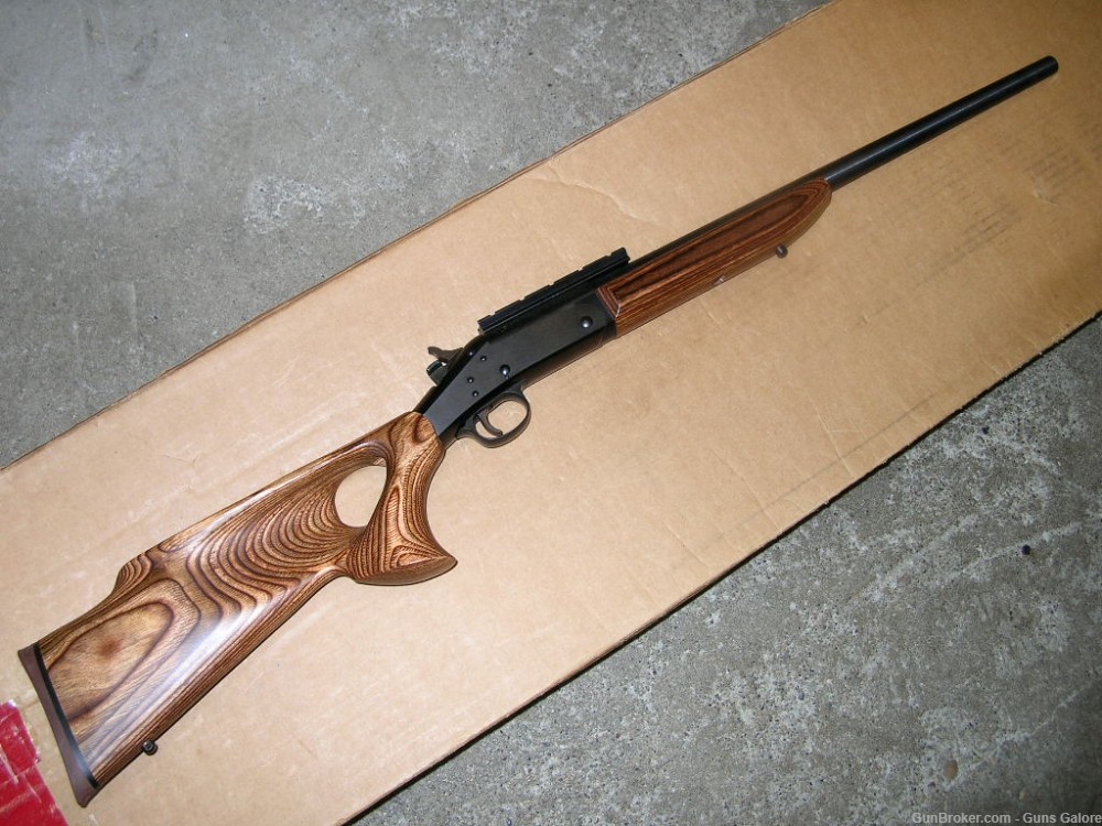 H&R Handi-Rifle 243 Winchester Varmint Thumbhole Laminated-img-0