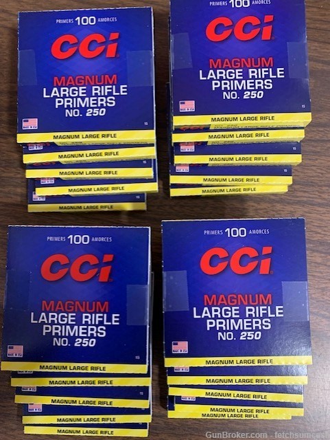 2000 Count CCI no. 250 Large Magnum Rifle Primers-img-0