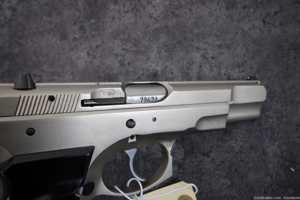 Rare Stainless Steel Variation of the CZ 75B in 9 MM with 4.5" Barrel-img-6