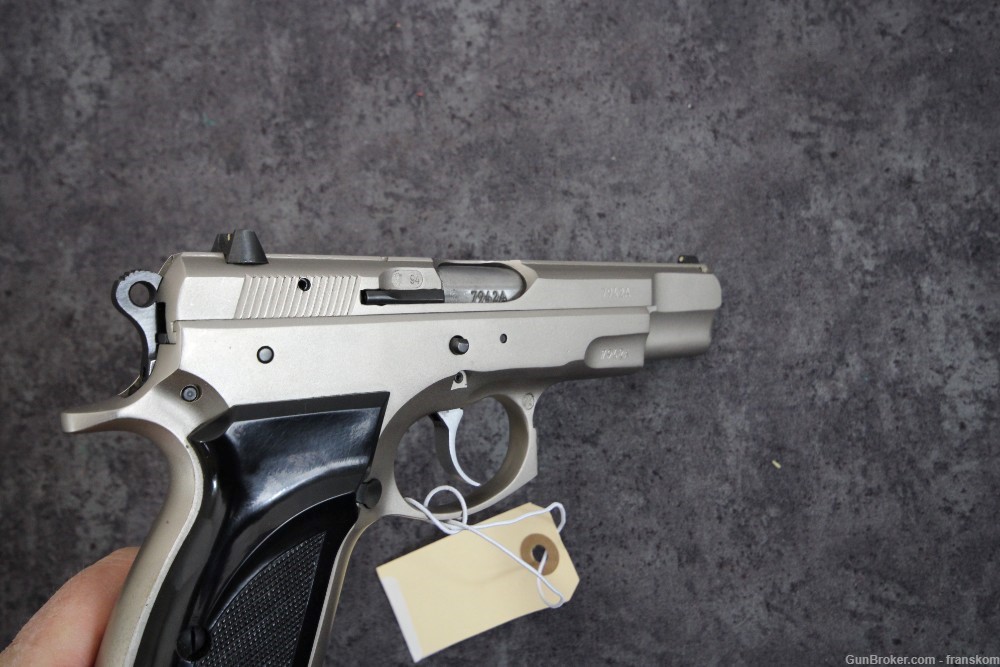 Rare Stainless Steel Variation of the CZ 75B in 9 MM with 4.5" Barrel-img-5