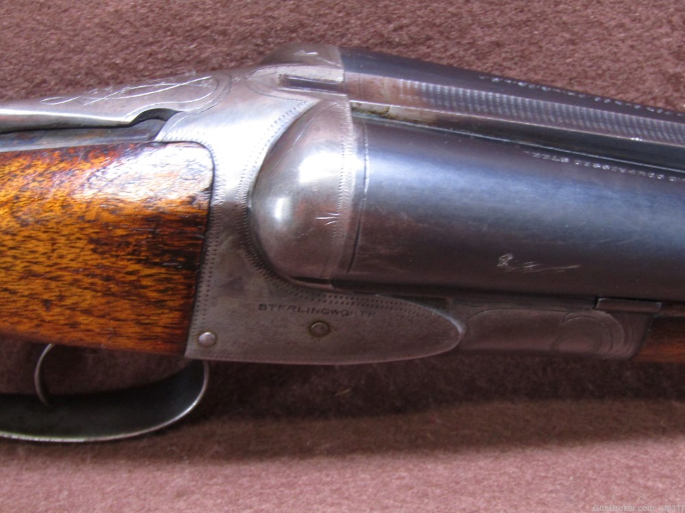AH Fox Sterlingworth 12 GA SXS Double Barrel Shotgun Made in 1921 C&R Okay-img-6