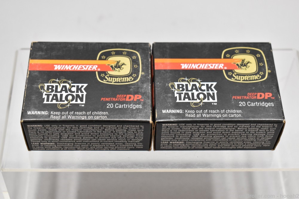 2 Boxes 40 Rds Winchester Black Talon 45 ACP 230 G SXT S45A Ammunition -img-4