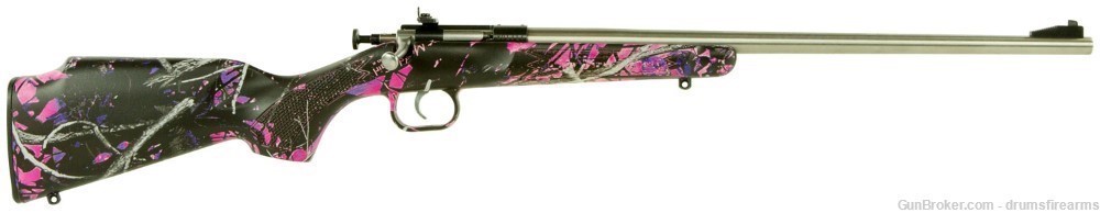 Crickett KSA2167 Youth 22 LR 1rd 16.12" Stainless Steel Barrel, Fixed Front-img-0