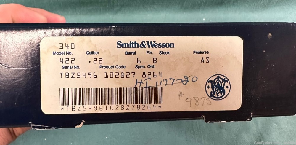 Smith & Wesson 422, used, 6 inch blued barrel, blued slide -img-5