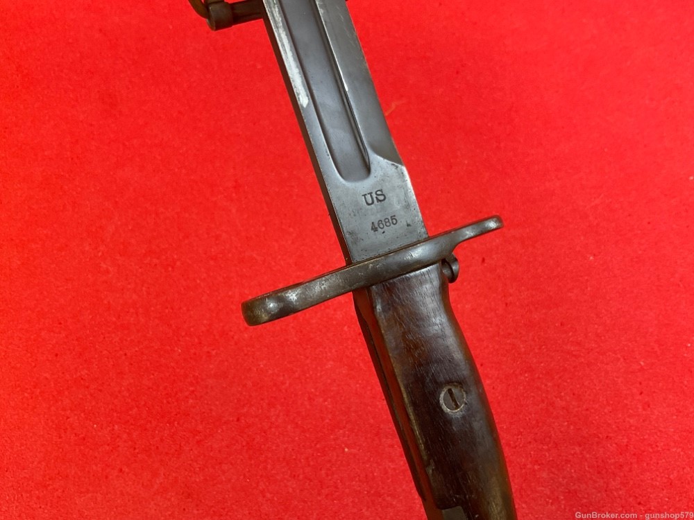 Vintage WWI Springfield 1903 Bayonet 1906 Dated Pre War USGI Low Serial -img-4