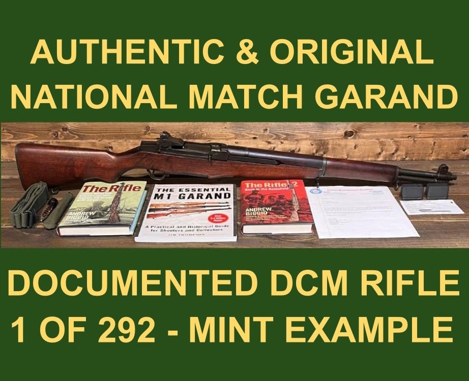 M1 GARAND ULTRA RARE AUTHENTIC DCM ALL ORIG. NATIONAL MATCH SPRINGFIELD -img-0