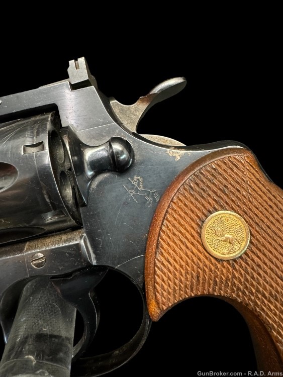 HOLY GRAIL 1958 Colt Python 4 DIGIT 6” Vent Rib Blued .357 Original Grips-img-10