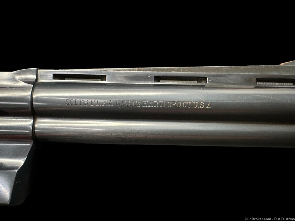 HOLY GRAIL 1958 Colt Python 4 DIGIT 6” Vent Rib Blued .357 Original Grips-img-12