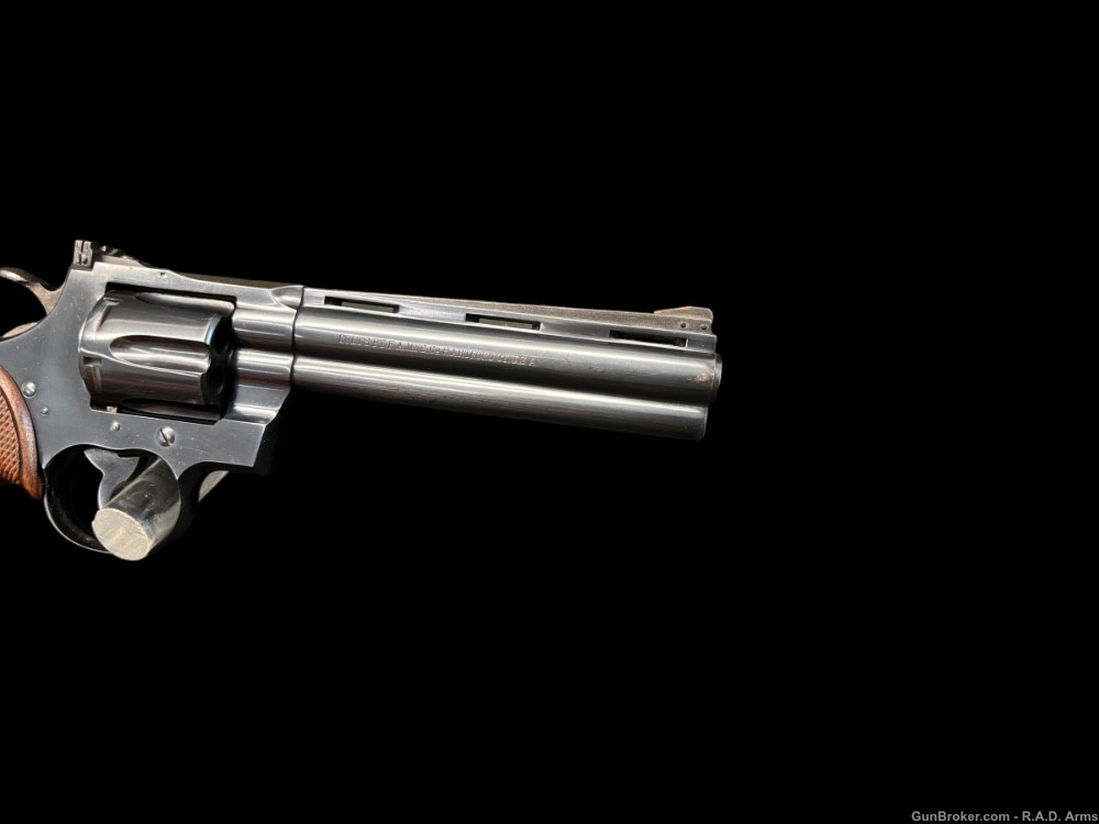 HOLY GRAIL 1958 Colt Python 4 DIGIT 6” Vent Rib Blued .357 Original Grips-img-13