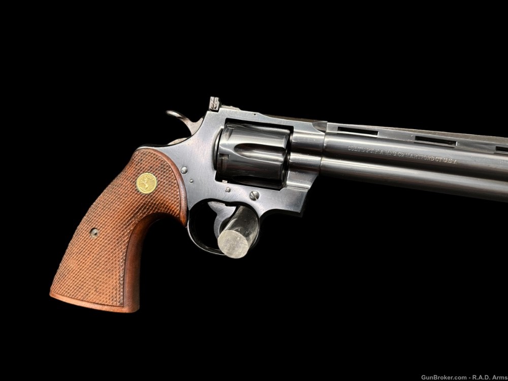 HOLY GRAIL 1958 Colt Python 4 DIGIT 6” Vent Rib Blued .357 Original Grips-img-11
