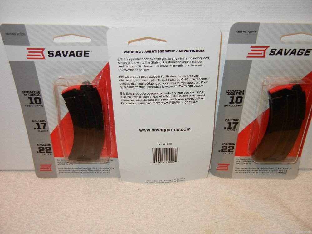 Savage .17/22 calibre  10 round mags.-img-1