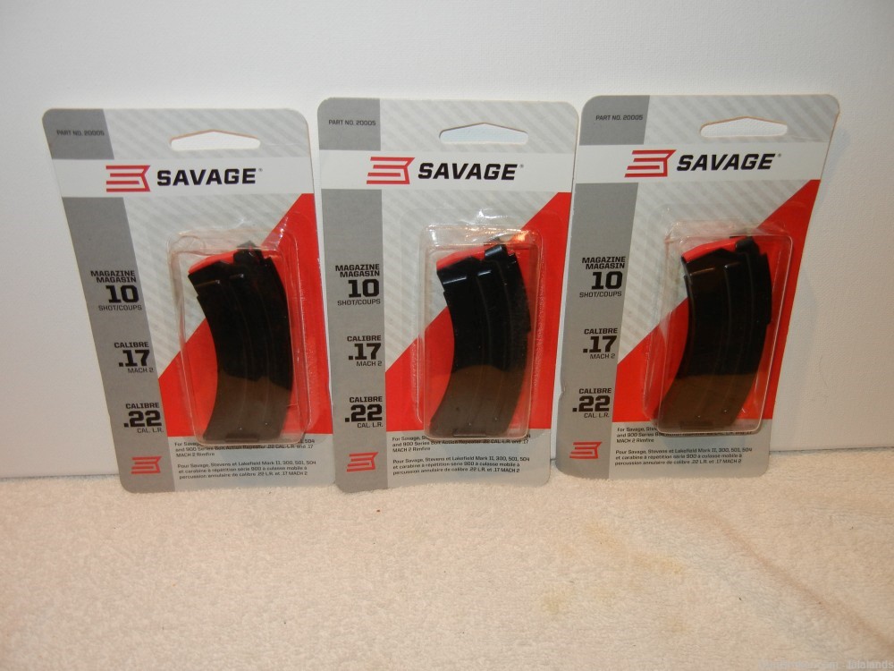 Savage .17/22 calibre  10 round mags.-img-0