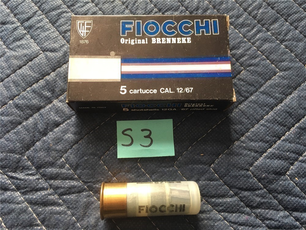 S3] Box Of 5 Fiocchi 12 Gauge Rifled Shotgun Slugs-img-0