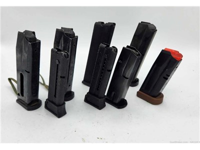 LOT OF 8: Semi Auto Pistol Magazines - Various Calibers / Makes