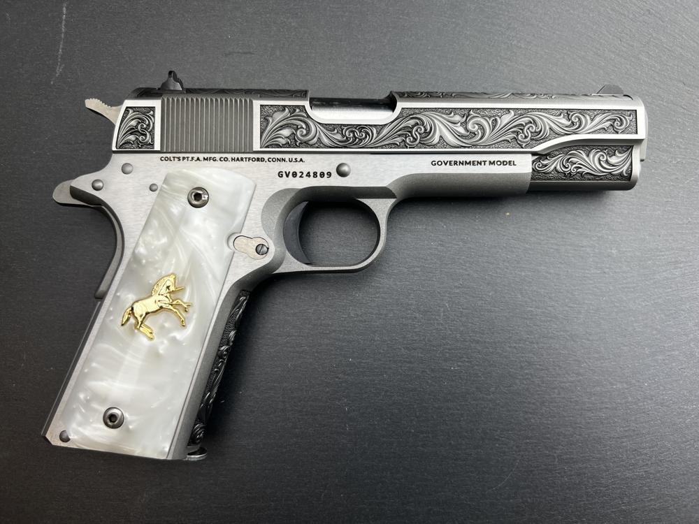 FACTORY 2ND - Colt 1911 Custom Engraved Regal by Altamont .38 Super-img-6