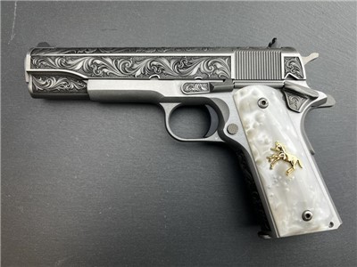 FACTORY 2ND - Colt 1911 Custom Engraved Regal by Altamont .38 Super