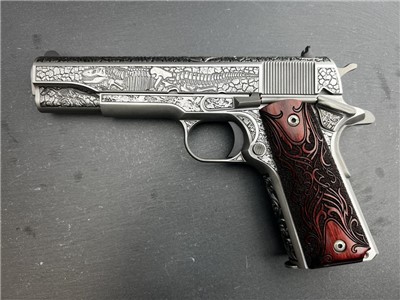 FACTORY 2ND - Colt 1911 Custom Dino-Meteorite Engraved by Altamont .45 ACP