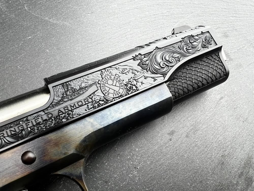 FACTORY 2ND - Springfield 1911 Custom Engraved D-Day Commemorative Altamont-img-7