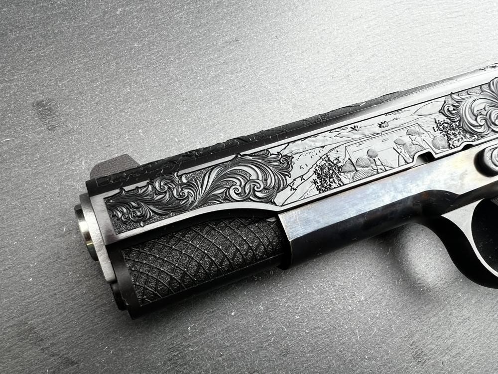 FACTORY 2ND - Springfield 1911 Custom Engraved D-Day Commemorative Altamont-img-1