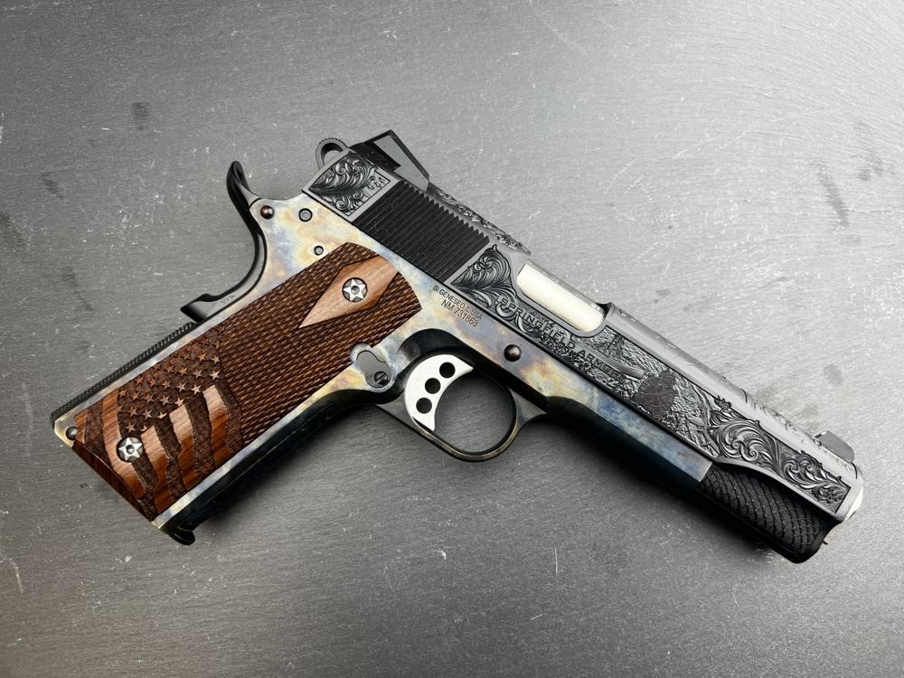 FACTORY 2ND - Springfield 1911 Custom Engraved D-Day Commemorative Altamont-img-15