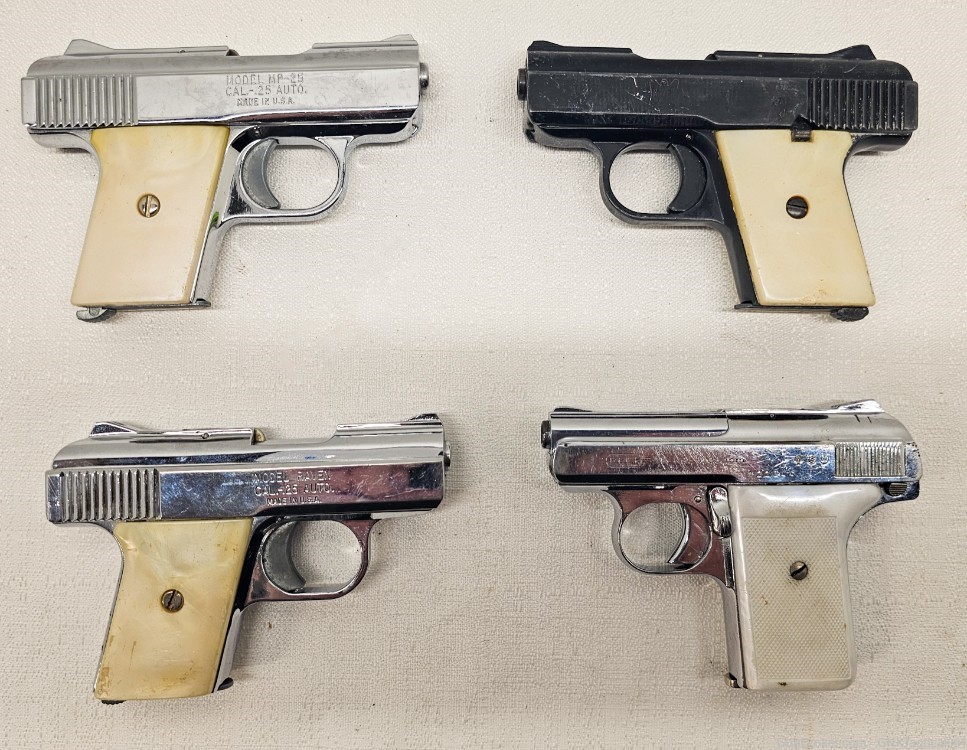 LOT OF FOUR .25 ACP Pistols, Raven, Reck, Phoenix PENNY START -img-4