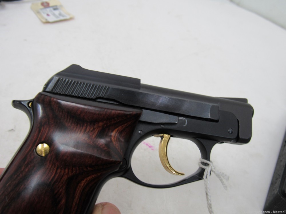 Rare Taurus PT-22 w/ Gold Accents Rosewood Grips in Box 2 mags 22LR-img-10