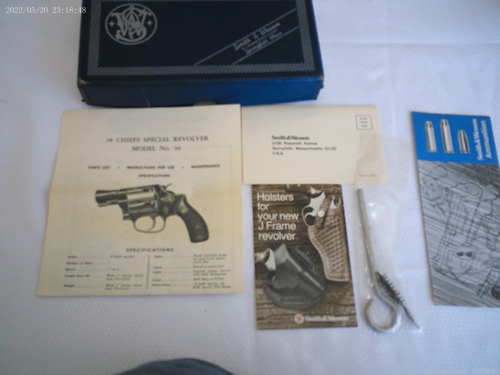 Smith & Wesson Model 36-1 Chiefs Special, .38 Special, 3" Barrel-img-31