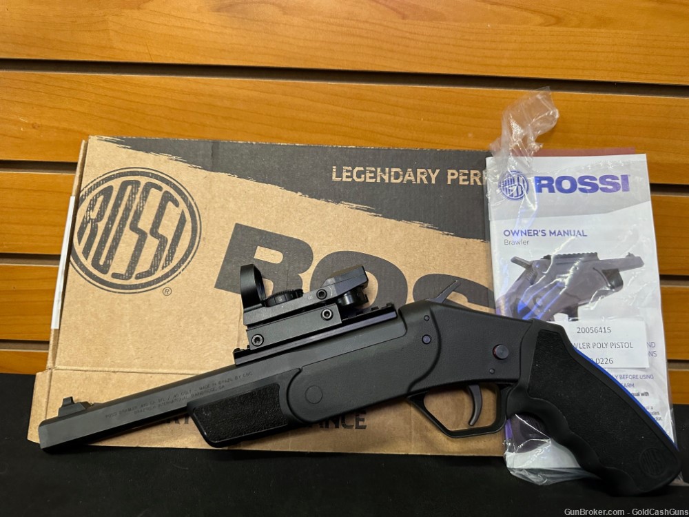 Rossi Brawler 9" 45 LC/410 bore, Box, Manual -img-0