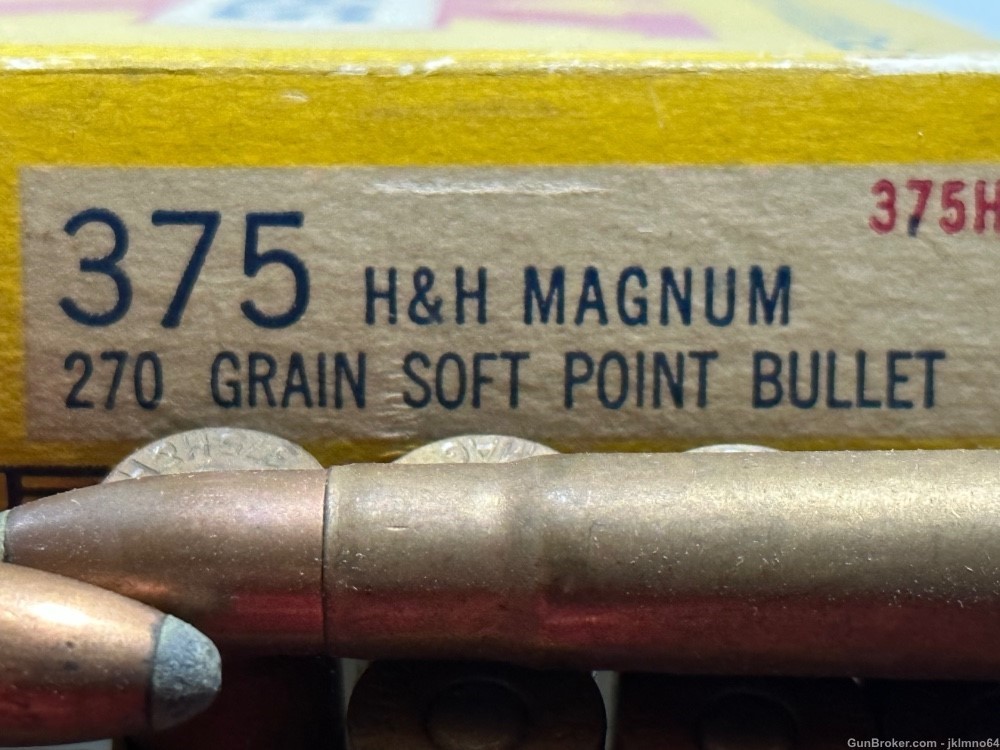 17 rounds of new old stock Western Super-X 375 H&H 270gr SP ammo -img-5